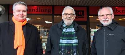 Infostand zur Brgermeisterwahl, Burgunder Platz, 24.02.2018 - Unterstützung durch Reinhard Oelbermann MdL